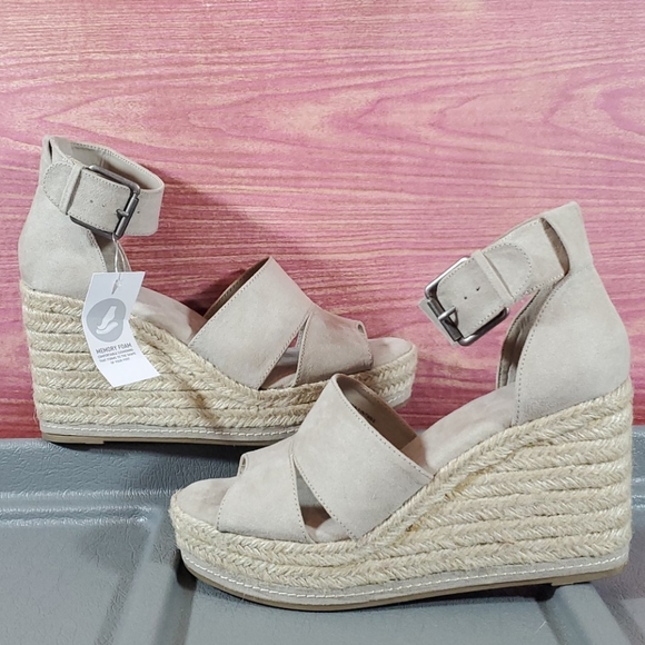 Universal Thread Shoes - Universal Thread Microsuede Ankle Strap Espadrille